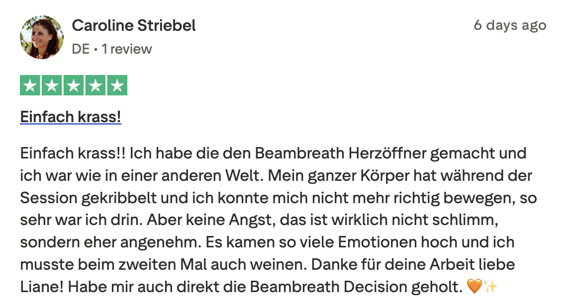 Testimonial Caroline Striebel